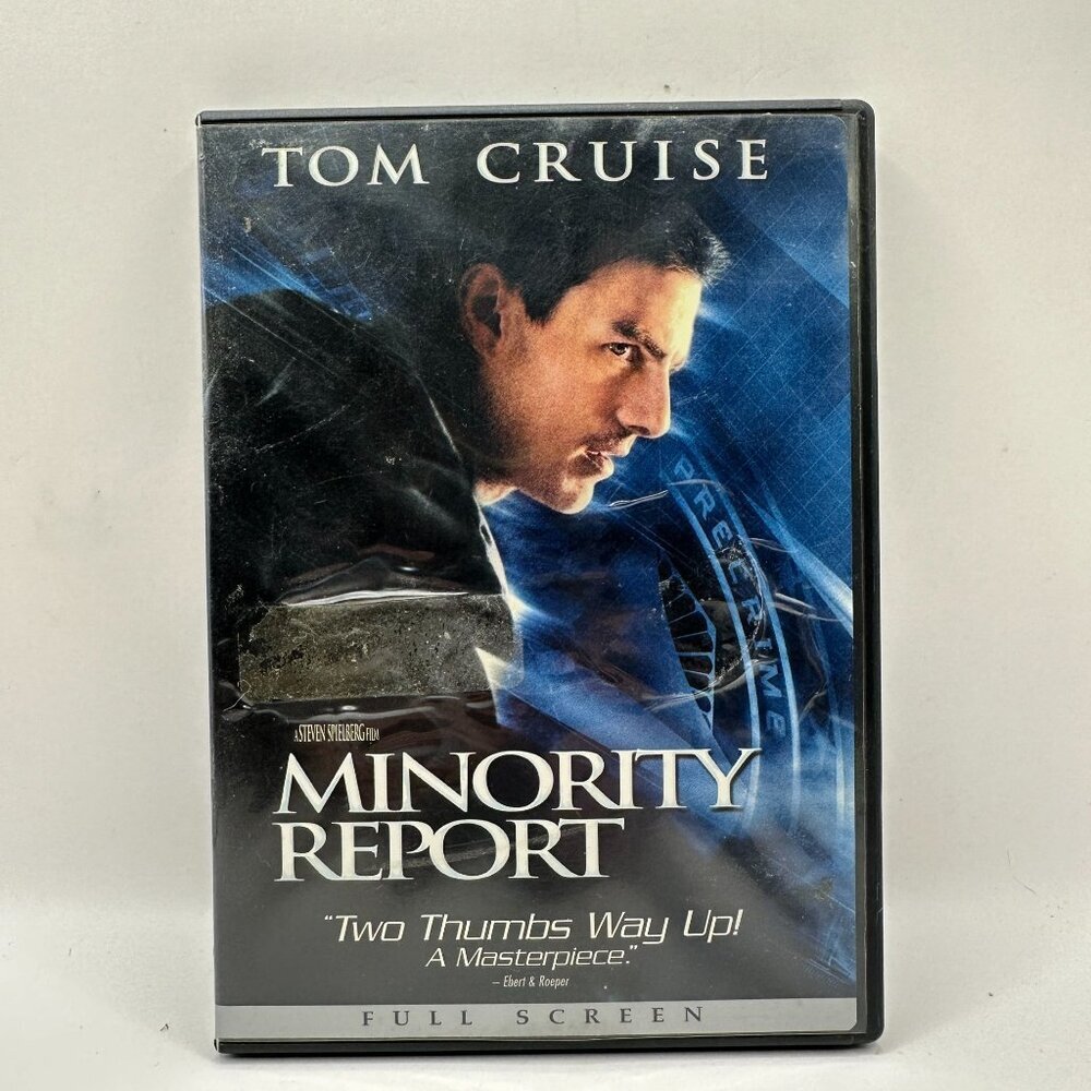 Minority Report DVD Full Screen Tom Cruise Sci-Fi Thriller Rated PG-13